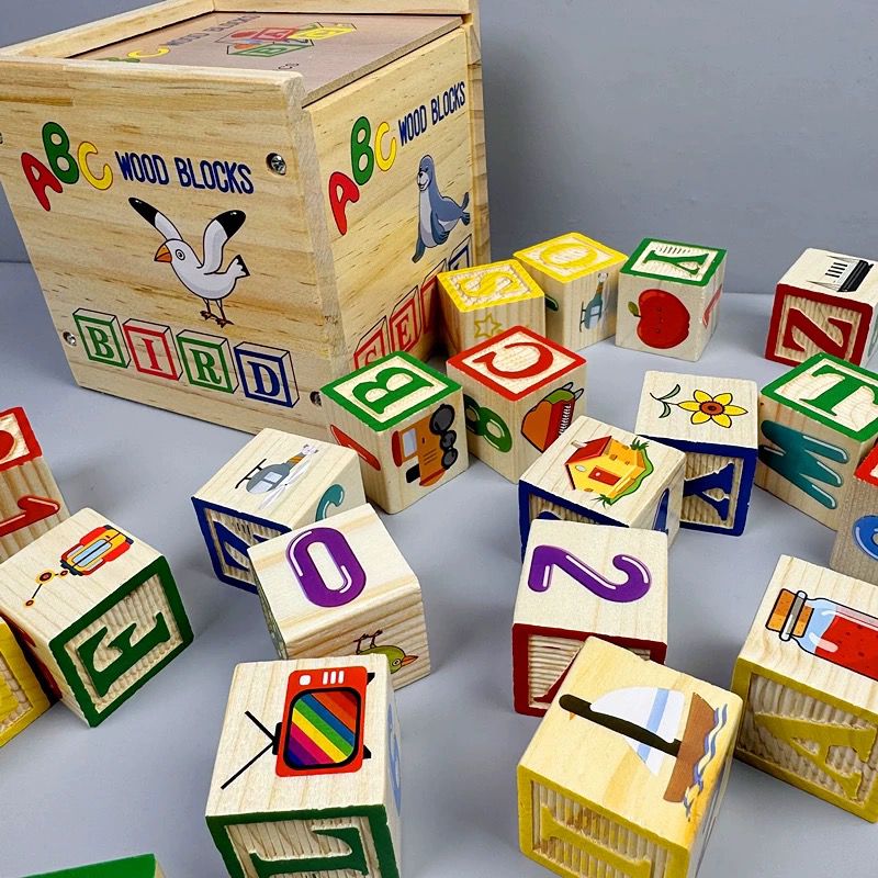 بلوک های چوبی طرحدار