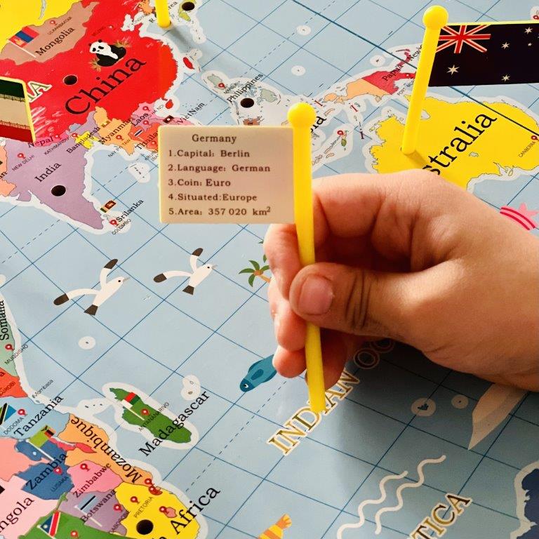 بازی چوبی نقشه جهان - Image 4