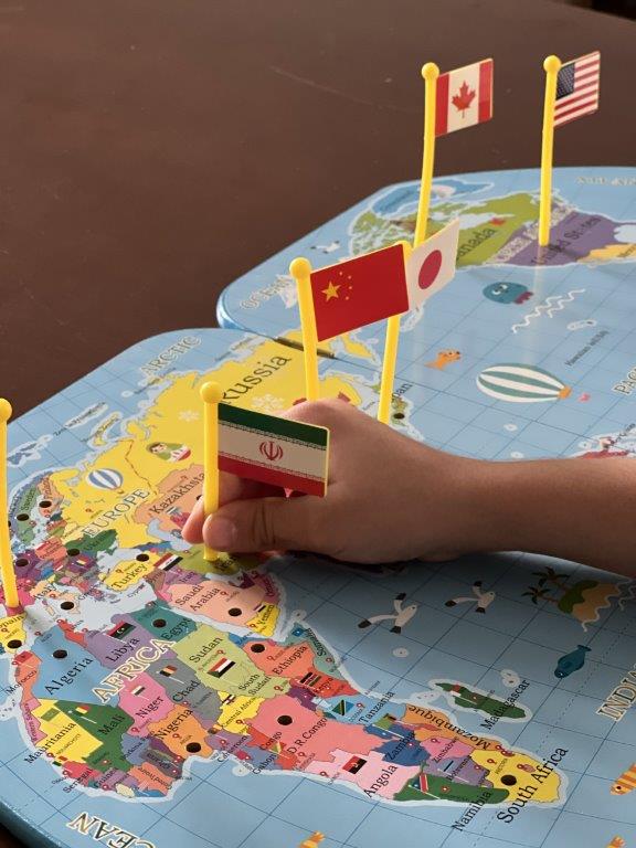 بازی چوبی نقشه جهان - Image 3
